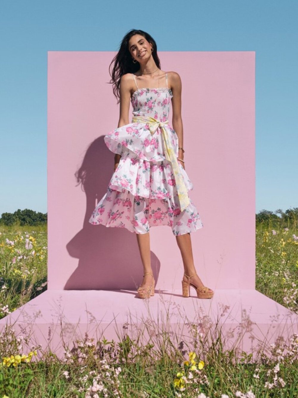 LoveShackFancy x Target Floral Midi Dress
